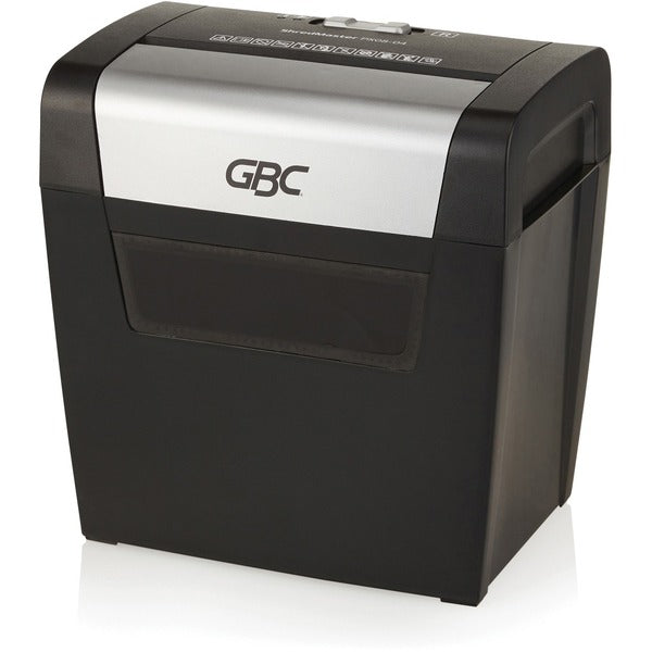 GBC Cross-cut ShredMaster PX08-04 Shredder - Non-continuous Shredder - Cross Cut - 8 Per Pass - for shredding Paper, Staples, Paper Clip - 0.2" (5 mm) x 1.7" (42 mm) Shred Size - P-3 - 3 Minute Run Time - 15 L Wastebin Capacity
