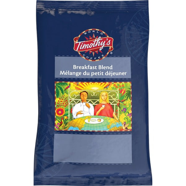 Timothy's Breakfast Blend Coffee - 2.5 oz Per Pouch - 24 / Box