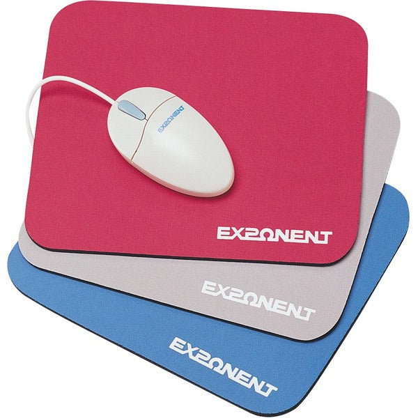 Exponent World Mouse Pad - Textured - Gray - Foam - 1