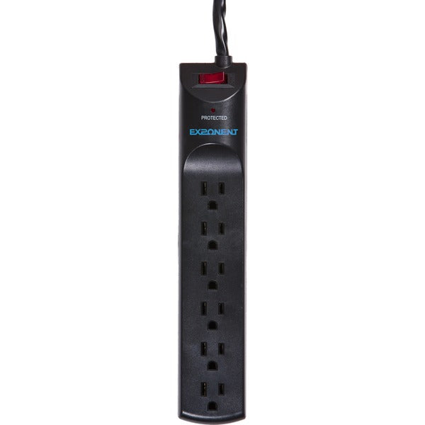 Exponent World High Impact Plastic Surge Protector - 6 x AC Power - 1050 J - 6 ft (1.83 m)