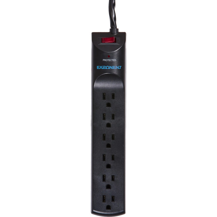 Exponent World High Impact Plastic Surge Protector - 6 x AC Power - 1050 J - 6 ft (1.83 m)