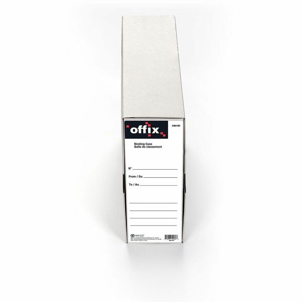 Offix Letter Recycled Box File - 8 1/2" (215.90 mm) x 11" (279.40 mm) - 100% Recycled - 6 / Pack