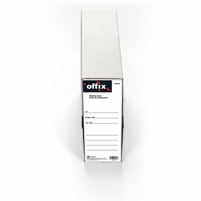Offix Letter Recycled Box File - 8 1/2" (215.90 mm) x 11" (279.40 mm) - 100% Recycled - 6 / Pack