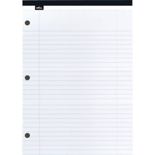 Offix Figuring Pad - 50 Sheets - Ruled Front Ruling - 3 Hole(s) - Letter - 8 1/2" (21.59 cm) x 11 3/4" (29.85 cm) Sheet Size - 1 Each
