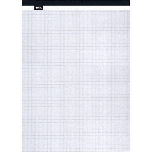 Offix Figuring Pad - 50 Sheets - Quad Ruled Front Ruling - Letter - 8 1/2" (21.59 cm) x 11 3/4" (29.85 cm) Sheet Size - 1 Each