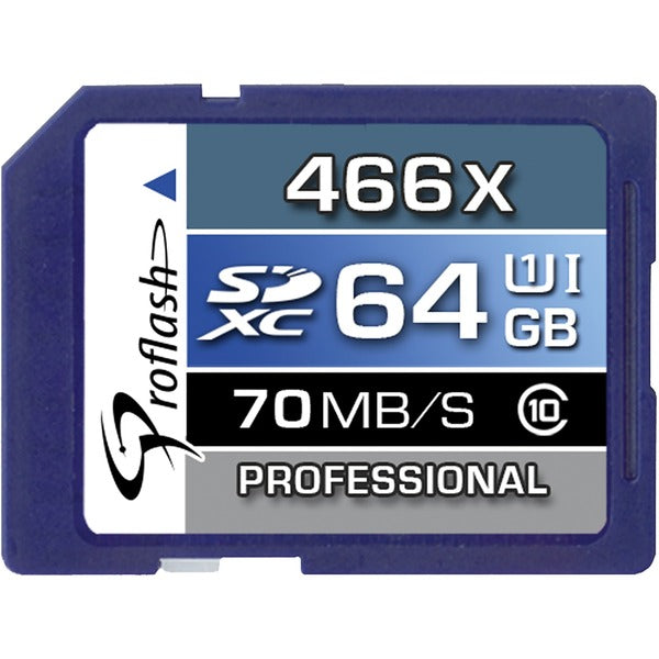 Proflash 64 GB Class 10/UHS-I SDXC - 1 Pack - 5 Year Warranty