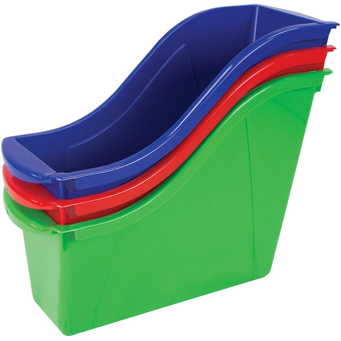 Storex Storage Bin - 8.5" (215.90 mm) Height x 4.5" (114.30 mm) Width x 1.8" (44.45 mm) Depth - Assorted - Plastic - 1 Each