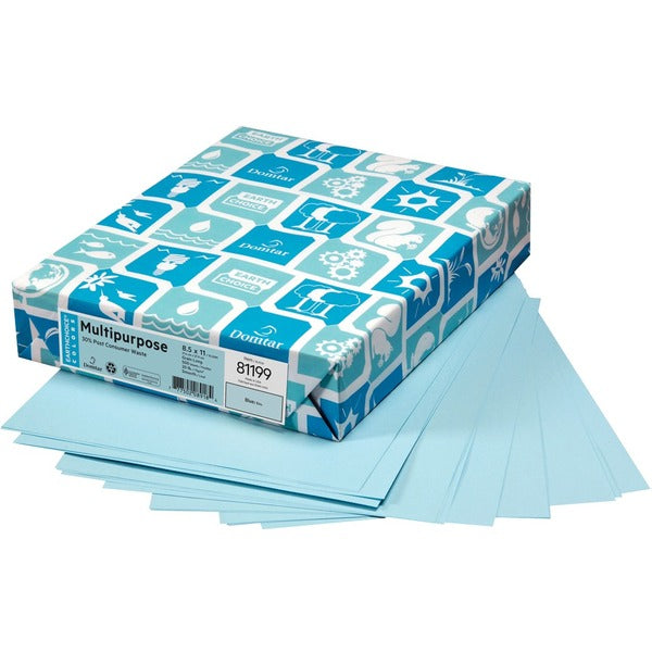 Domtar EarthChoice&reg; Multipurpose Coloured Paper - Letter - 8 1/2" x 11" - 24 lb Basis Weight - 500 / Pack - Blue