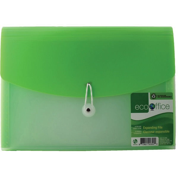 EcoOffice Letter Expanding File - 8 1/2" (215.90 mm) x 11" (279.40 mm) - 7 Pocket(s) - 1 Each