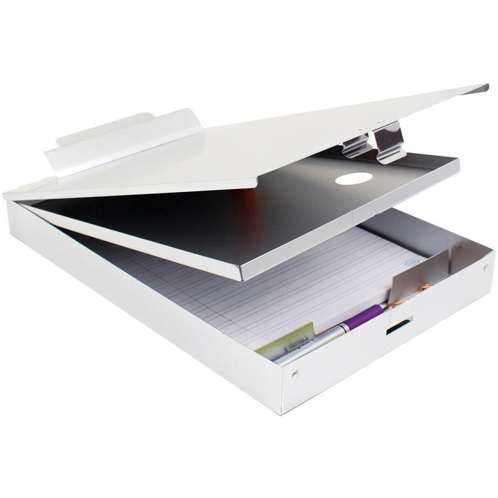 Geocan Storage Clipboard - 8 1/2" (215.90 mm) x 11" (279.40 mm) Sheet Size - Clamp - 1 Each