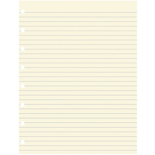Filofax Refills - Ruled Front Ruling - Folio - 10 7/8" (276.22 mm) x 8 1/2" (215.90 mm) Sheet Size - Cream Paper - 32 / Pack