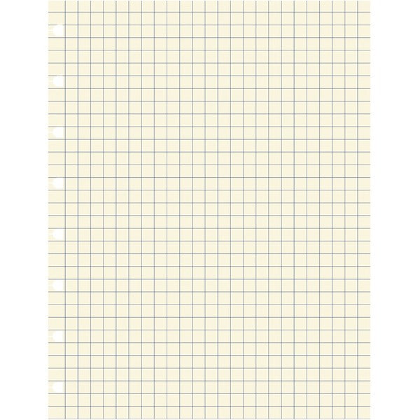 Filofax Refills - Quad Ruled - Folio - 10 7/8" x 8 1/2" - Cream Paper - 32 / Pack