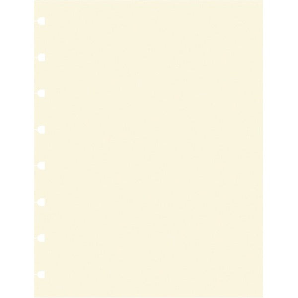 Filofax Refills - Plain - 9 1/4" (234.95 mm) x 7 1/4" (184.15 mm) Sheet Size - Cream Paper - 32 / Pack