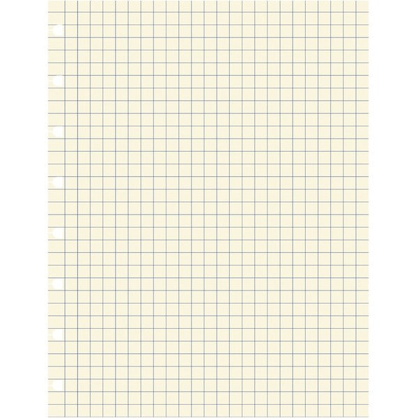 Filofax Refills - Quad Ruled Front Ruling - 9 1/4" (234.95 mm) x 7 1/4" (184.15 mm) Sheet Size - Cream Paper - 32 / Pack