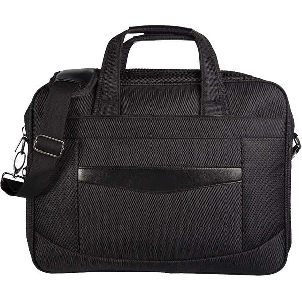 bugatti Carrying Case (Briefcase) for 15.6" Computer, Tablet, Accessories - Black - 600D Nylon, Synthetic Leather Body - Shoulder Strap, Handle - 12" (304.80 mm) Height x 18" (457.20 mm) Width x 6" (152.40 mm) Depth - 1 Each