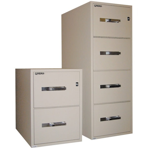 Gardex Classic GF-25-2 File Cabinet - 19.76" (50.20 cm) Width x 25" (63.50 cm) Depth x 27.99" (71.10 cm) Height - 2 x Drawer(s) - 9.53" (242 mm) Drawer Height 15" (381 mm) Drawer Width 20" (508 mm) Drawer Depth - Legal - Vertical - Fire Resistant, Ball-be