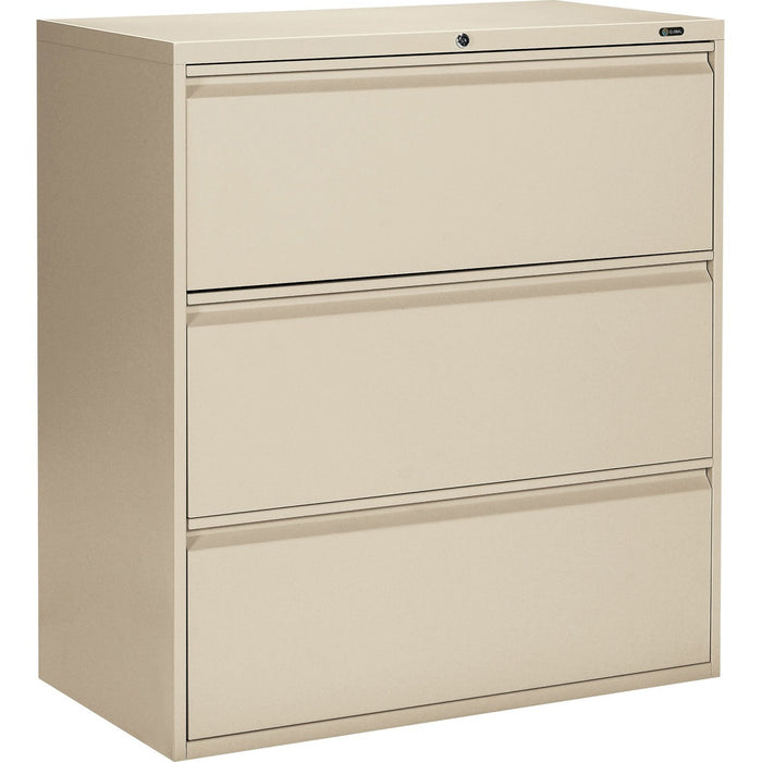 Offices To Go 3 Drawer High Lateral Cabinet - 36" (91.44 cm) Width x 19.25" (48.90 cm) Depth x 39.06" (99.21 cm) Height - 3 x Drawer(s) for File - Lateral - Interlocking, Lockable, Leveling Glide - Nevada - Metal