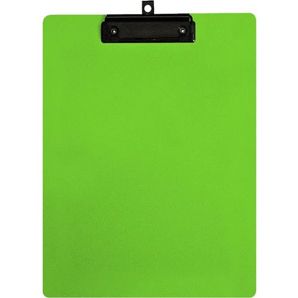 GEO Letter Size Writing Board, Green - 8 1/2" (215.90 mm) x 11" (279.40 mm) Sheet Size - Plastic, Polypropylene - Green - 1 Each