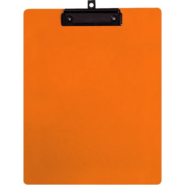GEO Letter Size Writing Board, Orange - 8 1/2" (215.90 mm) x 11" (279.40 mm) Sheet Size - Plastic, Polypropylene - Orange - 1 Each