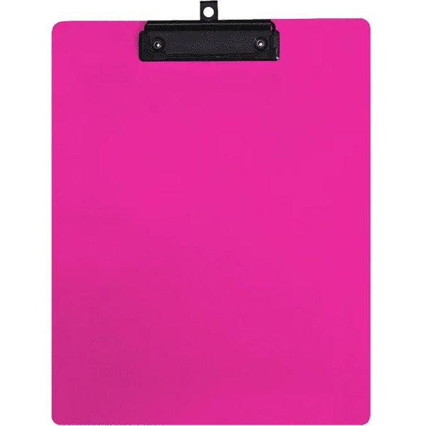 GEO Letter Size Writing Board, Pink - 8 1/2" (215.90 mm) x 11" (279.40 mm) Sheet Size - Plastic, Polypropylene - Pink - 1 Each