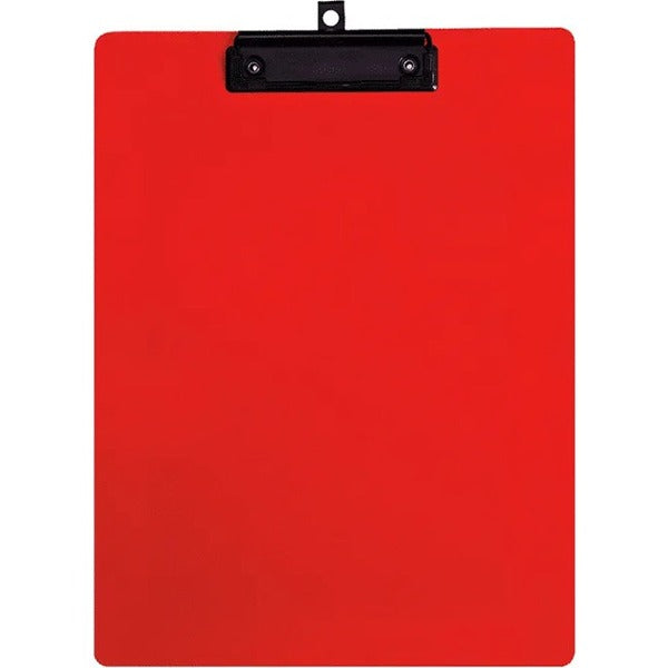 GEO Letter Size Writing Board, Red - 8 1/2" (215.90 mm) x 11" (279.40 mm) Sheet Size - Plastic, Polypropylene - Red - 1 Each