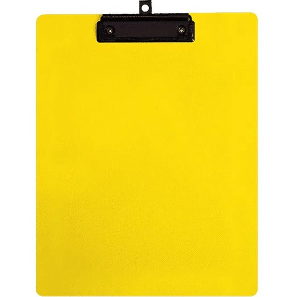 GEO Letter Size Writing Board, Yellow - 8 1/2" (215.90 mm) x 11" (279.40 mm) Sheet Size - Plastic, Polypropylene - Yellow - 1 Each