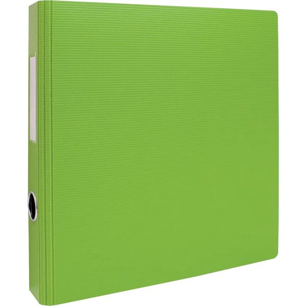 GEO 1" Textured Heavy-duty Binder, Green - 1" (25.40 mm) Binder Capacity - Letter - 8 1/2" (215.90 mm) x 11" (279.40 mm) Sheet Size - 1" (25.40 mm) Ring - Fastener: D-Ring - Pocket: 2, Internal - Polypropylene - Green - Heavy Duty, Textured, PVC-free, Spi