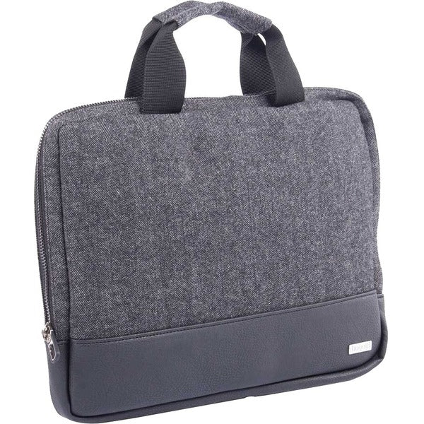 bugatti Carrying Case (Sleeve) for 14" Tablet - Gray, Black - Polyester Body - Herringbone Pattern - 10" (254 mm) Height x 13.25" (336.55 mm) Width x 1" (25.40 mm) Depth - 1 Each