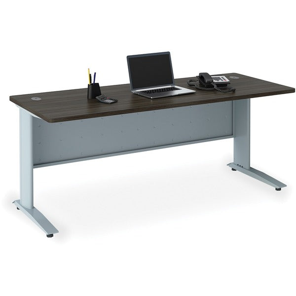HDL Titan Desk - 1" (25.40 mm) Table Top Thickness - 71" (1803.40 mm) Height x 29.8" (755.65 mm) Width x 28.8" (730.25 mm) Depth - Gray Dusk - Thermofused Melamine (TFM) Top Material - 1 Each