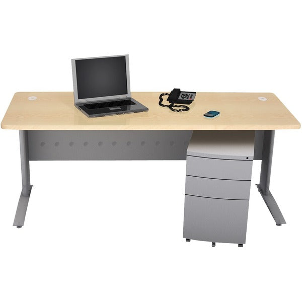 HDL Titan Desk - 1" Table Top Thickness - 71" Height x 29.8" Width x 28.8" Depth - Maple - Thermofused Melamine (TFM) Top Material - 1 Each