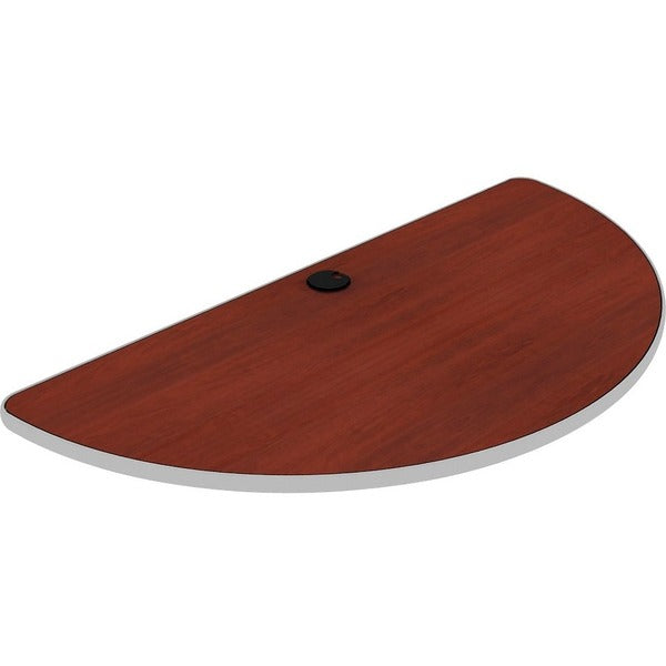 Heartwood Tucana Conference Table Top - Half Round Top - 48" (1219.20 mm) Table Top Length x 24" (609.60 mm) Table Top Width x 1" (25.40 mm) Table Top Thickness - Henna Cherry - Polyvinyl Chloride (PVC) - 1 Each