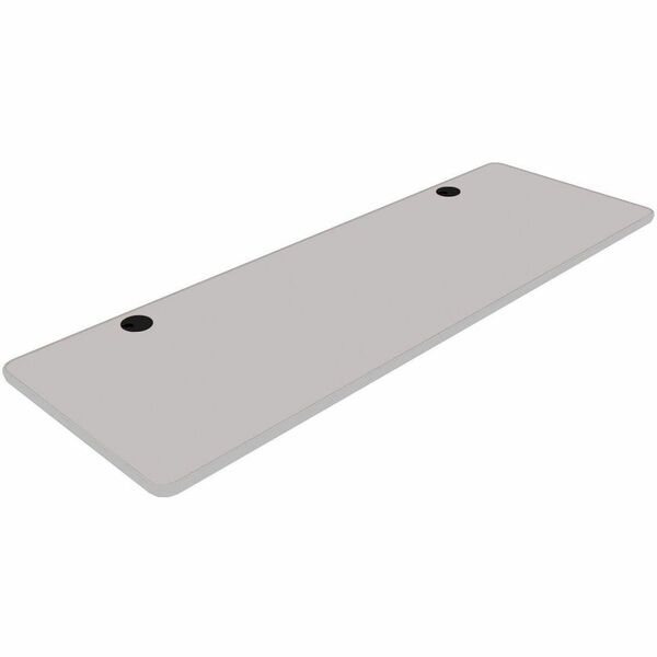 Heartwood Tucana Conference Table Top - Rectangular Curved Top - 72" (1828.80 mm) Table Top Length x 24" (609.60 mm) Table Top Width x 1" (25.40 mm) Table Top Thickness - Gray - Polyvinyl Chloride (PVC) - 1 Each