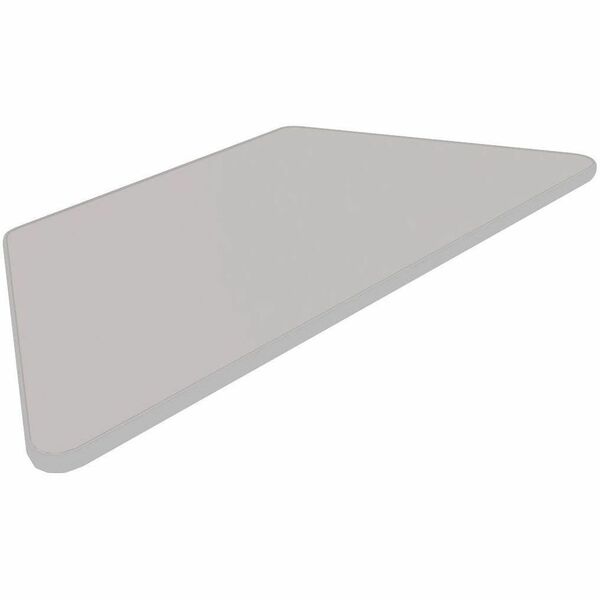 Star Tucana Conference Table Top - Trapezoid Top - 48" (1219.20 mm) Table Top Length x 24" (609.60 mm) Table Top Width x 1" (25.40 mm) Table Top Thickness - Gray - Polyvinyl Chloride (PVC) - 1 Each