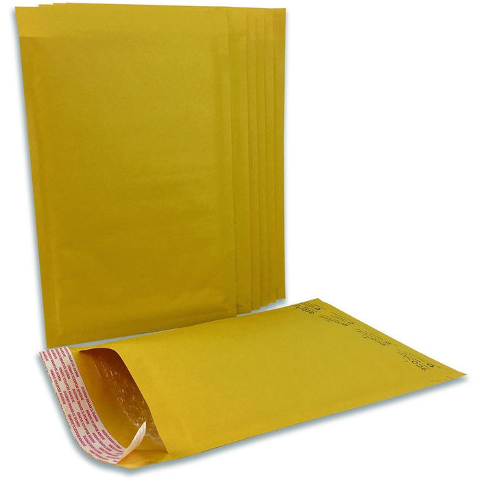 Spicers Bubble Mailers - Kraft (Box) - Bubble - #6 - 12 1/2" (317.50 mm) Width x 19" (482.60 mm) Length - Golden - Kraft - 50 / Box