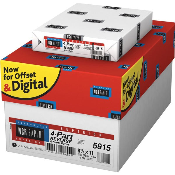 Spicers NCR Paper Superior Carbonless - Letter - 8 1/2" (215.90 mm) x 11" (279.40 mm) - White, Canary, Pink, Goldenrod - 500 / Pack