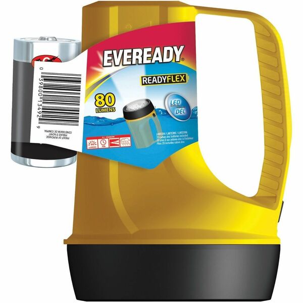 Eveready Eveready Readyflex Floating Lantern - LED - 80 lm Lumen - Battery - Yellow - 1 Pack