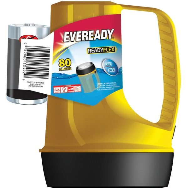 Eveready Readyflex Lantern - LED - 80 lm Lumen - Battery - Yellow - 1 Each