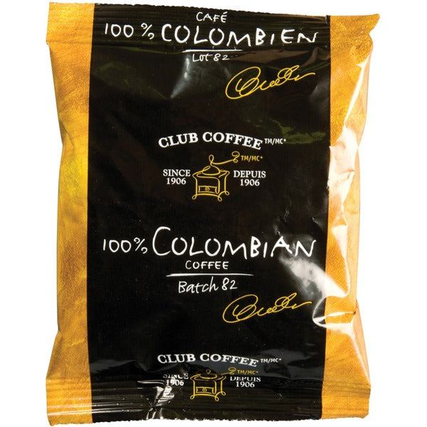 Club Coffee 100% Colombian Batch 82 - 2 oz (57 g) Per Pouch - Columbian - 42 / Box