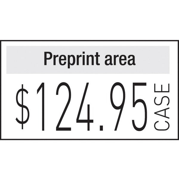 Avery Dennison 1131 Fastening Gun Labels - - HeightRemovable Adhesive - White - 2500 / Roll - 20000 Total Label(s) - 8 / Pack