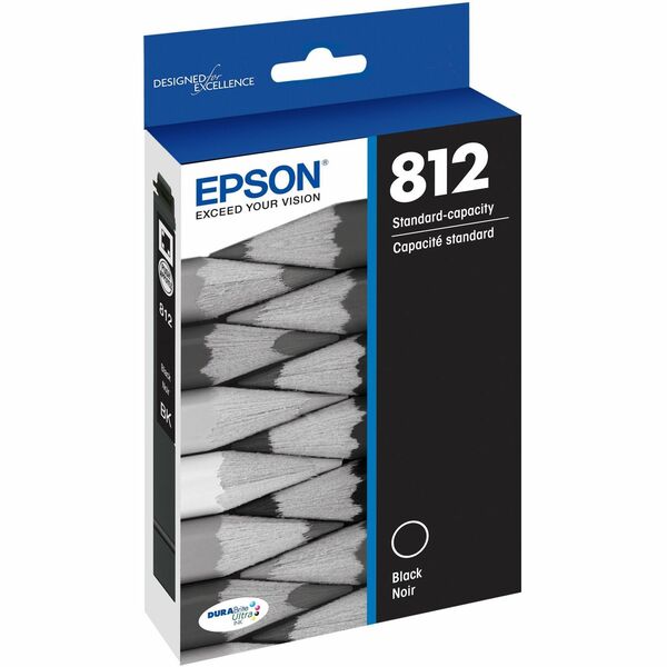 Epson DURABrite Ultra T812 Original Inkjet Ink Cartridge - Single Pack - Black - 1 Each - Inkjet - 1 Each