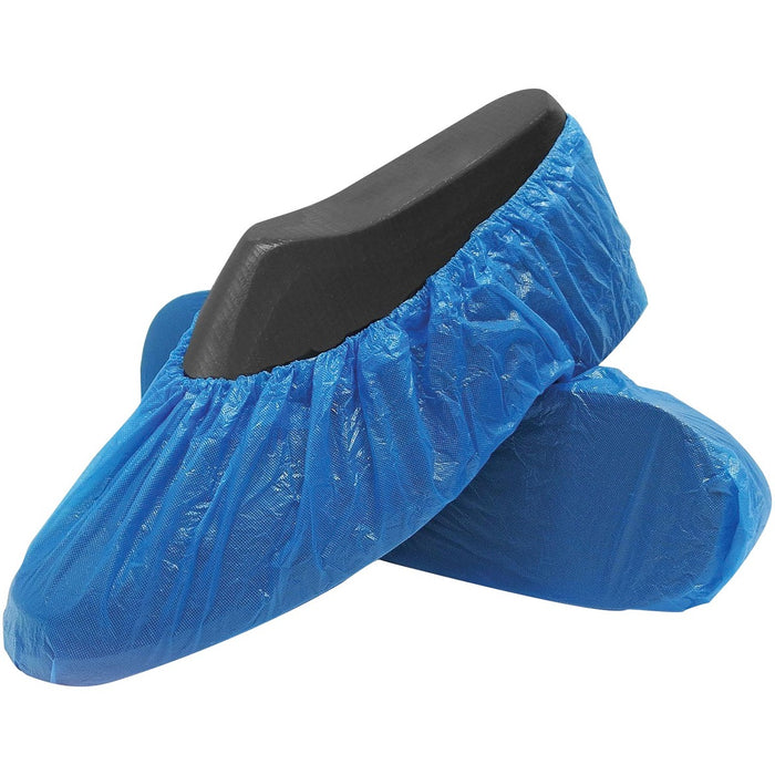RONCO CoverMe CPE Disposable Shoe Covers Blue - Recommended for: Bakery, Dental, Beverage Processing, Food Processing, Kitchen, Home, Healthcare, Carpentry, Food Service, Laboratory, Clinic, ... - Dirt, Grime, Fluid, Splash, Mud, Scuff Mark, Contaminant P