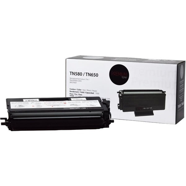 Premium Tone Laser Toner Cartridge - Alternative for Brother TN580, TN650 - Black - 1 Pack - 7000 Pages