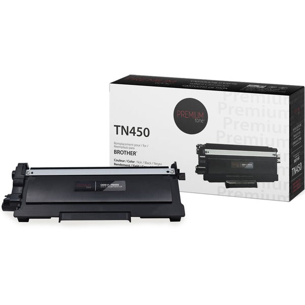 Premium Tone Laser Toner Cartridge TN450 - Black - 1 Each - 2600 Pages