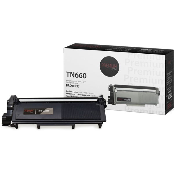 Premium Tone Laser Toner Cartridge TN660 - Black - 1 Each - 2600 Pages