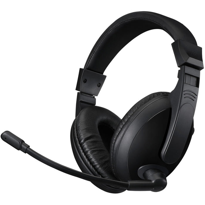 Adesso Xtream H5U Stereo USB Multimedia Headphone/Headset with Microphone - Stereo - USB - Wired - 32 Ohm - 20 Hz to 20 kHz - Over-the-head - Binaural - Circumaural - 5.9 ft (1.80 m) Cable - Omni-directional Microphone