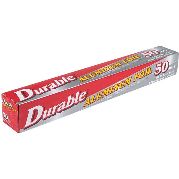 Durable Packaging Aluminum Foil Wrap - 12" (304.80 mm) Width x 50 ft (15240 mm) Length - Durable - Aluminum Foil - 1Each