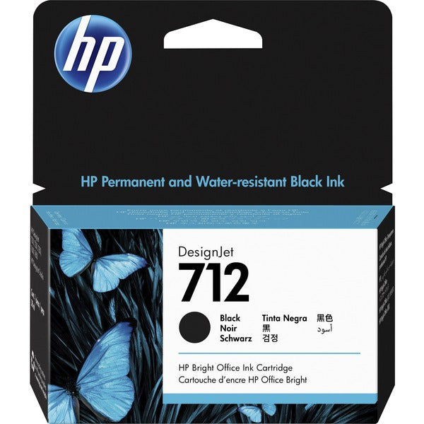 HP 712 Original Inkjet Ink Cartridge - Black - 1 Each - Inkjet - 1 Each