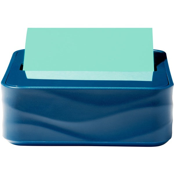 Post-it&reg; Note Dispenser - 3" (76.20 mm) x 3" (76.20 mm) Note - 45 Sheet Note Capacity - Navy