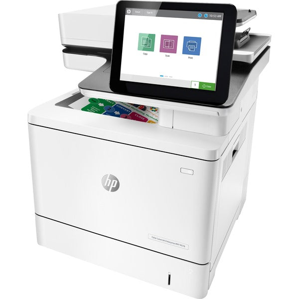 HP LaserJet M578DN Laser Multifunction Printer-Color - Copier/Printer/Scanner - 40 ppm Mono/40 ppm Color Print - 1200 x 1200 dpi Print - Automatic Duplex Print - Up to 80000 Pages Monthly - 650 sheets Input - Color Scanner - 600 dpi Optical Scan - Gigabit