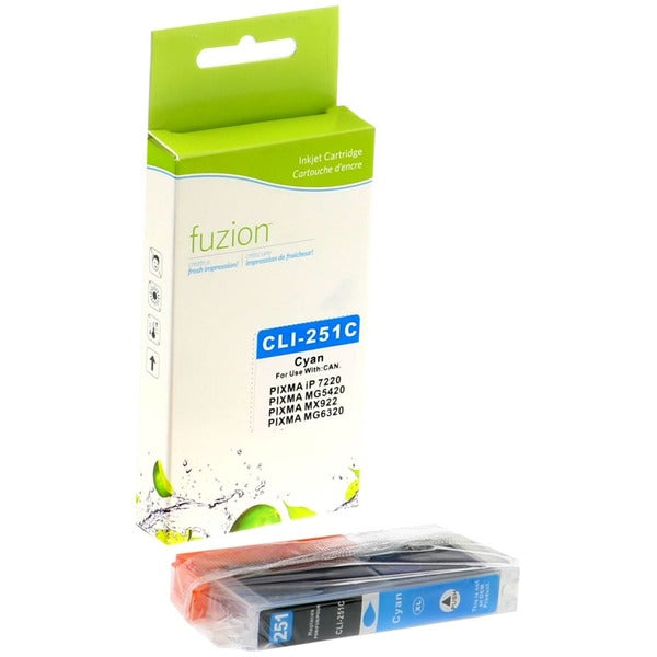 fuzion High Yield Inkjet Ink Cartridge - Alternative for Canon CLI-251XL - Cyan - 1 Each - Inkjet - High Yield - 1 Each